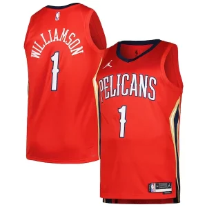 Incantevole Zion Williamson New Orleans Pelicans Jordan Brand Swingman Player Jersey Statement Edition Red