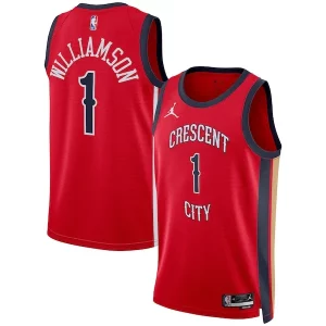Attraente Zion Williamson New Orleans Pelicans Jordan Brand Unisex Swingman Jersey Statement Edition Red
