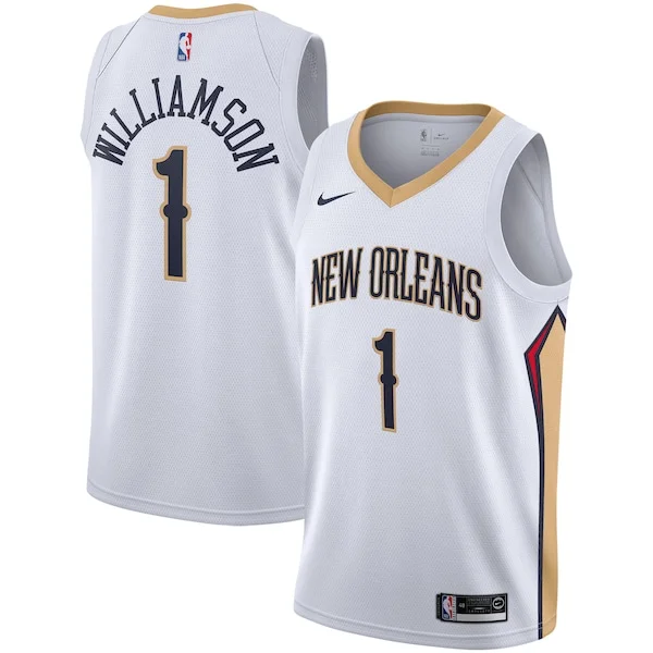 Fantastico Sofisticato Zion Williamson New Orleans Pelicans Nike 2019/2020 Swingman Jersey Association Edition White/Navy