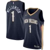 Classico Fascinante Lussuoso Zion Williamson New Orleans Pelicans Nike 2021/22 Diamond Swingman Jersey Icon Edition Navy