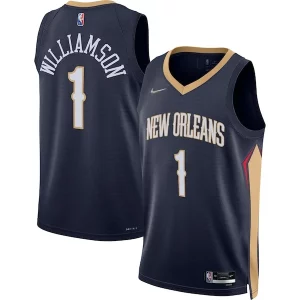Classico Fascinante Lussuoso Zion Williamson New Orleans Pelicans Nike 2021/22 Diamond Swingman Jersey Icon Edition Navy