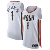 Delizioso Fantastico Moderno Zion Williamson New Orleans Pelicans Nike 2021/22 Swingman Jersey City Edition White