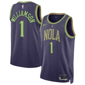 Bellissimo Lussuoso Zion Williamson New Orleans Pelicans Nike Unisex 2024/25 Swingman Player Jersey City Edition Purple