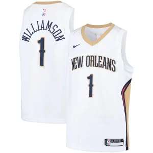 Duraturo Elegante Zion Williamson New Orleans Pelicans Nike Youth Swingman Player Jersey Association Edition White/Navy